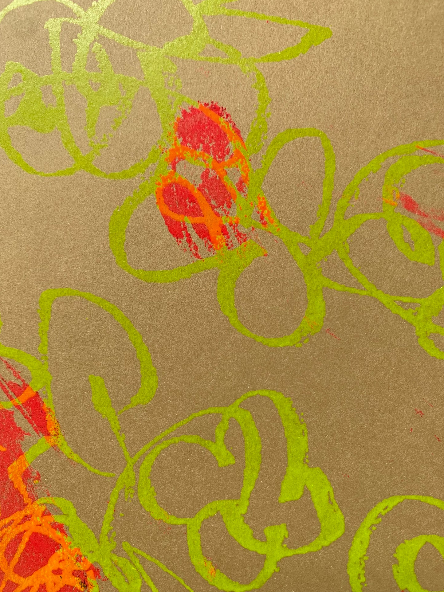 Print "Flores II Freestyle" Kraft